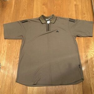 Adidas Men’s Zip Polo Shirt Large - worn 1 time